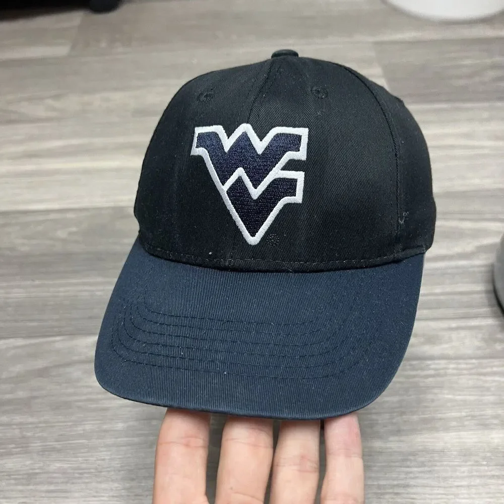 West Virginia Mountaineers Hat Baseball Cap Men Black Blue Strap‎ NCAA Football